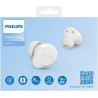 Philips tat1209wt true wireless in ear bluetooth headphones - small buds. great value natural sound. dynamic bass, pocket-sized 
