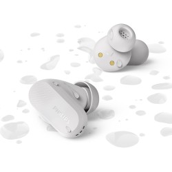 Philips tat3509wt noise cancelling true wireless in ear bluetooth headphones - small buds. natural sound. dynamic bass, pocket-s