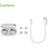 Philips tat3509wt noise cancelling true wireless in ear bluetooth headphones - small buds. natural sound. dynamic bass, pocket-s