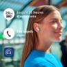 Philips tat3509wt noise cancelling true wireless in ear bluetooth headphones - small buds. natural sound. dynamic bass, pocket-s