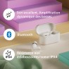 Philips tat3509wt noise cancelling true wireless in ear bluetooth headphones - small buds. natural sound. dynamic bass, pocket-s