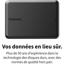 Toshiba Canvio Partner 2TB Portable 2.5'' External Hard Drive, USB 3.2, Compatible Mac & Windows. Xbox, PS4, PS5 (HDTB520EK3AB)