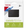 Toshiba Canvio Partner 2TB Portable 2.5'' External Hard Drive, USB 3.2, Compatible Mac & Windows. Xbox, PS4, PS5 (HDTB520EK3AB)