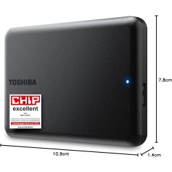 Toshiba Canvio Partner 2TB Portable 2.5'' External Hard Drive, USB 3.2, Compatible Mac & Windows. Xbox, PS4, PS5 (HDTB520EK3AB)