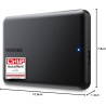 Toshiba Canvio Partner 2TB Portable 2.5'' External Hard Drive, USB 3.2, Compatible Mac & Windows. Xbox, PS4, PS5 (HDTB520EK3AB)