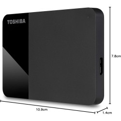 Toshiba 2TB Canvio Ready - Disque Dur Externe Portable de 2,5 Pouces avec SuperSpeed USB 3.2 Gen 1, Compatible avec Microsoft Wi