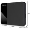 Toshiba 2TB Canvio Ready - Disque Dur Externe Portable de 2,5 Pouces avec SuperSpeed USB 3.2 Gen 1, Compatible avec Microsoft Wi