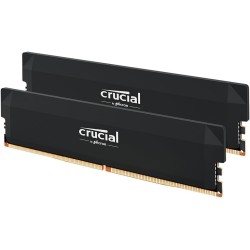 Crucial Pro RAM DDR5 64Go Kit (2x32Go) 6400MHz CL40, Overclocking Gaming, Intel XMP 3.0 / AMD Expo, PC Mémoire, Noir - CP2K32G64