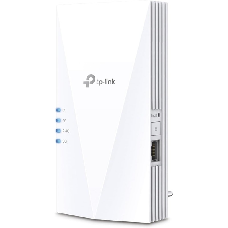 TP-Link Répéteur WiFi 6 Mesh (RE600X), Amplificateur WiFi AX1800 Couvre jusqu'à 100 m², WiFi Extender, WiFi Booster, 1 Port Ethe