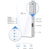 TP-Link Répéteur WiFi 6 Mesh (RE600X), Amplificateur WiFi AX1800 Couvre jusqu'à 100 m², WiFi Extender, WiFi Booster, 1 Port Ethe