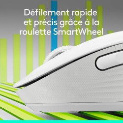 Logitech signature m650 l souris sans fil grande taille - pour mains larges, pile 2 ans, clics silencieux, boutons de côtés prog