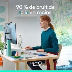 Logitech signature m650 l souris sans fil grande taille - pour mains larges, pile 2 ans, clics silencieux, boutons de côtés prog