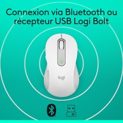 Logitech signature m650 l souris sans fil grande taille - pour mains larges, pile 2 ans, clics silencieux, boutons de côtés prog