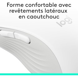 Logitech signature m650 l souris sans fil grande taille - pour mains larges, pile 2 ans, clics silencieux, boutons de côtés prog