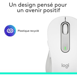 Logitech signature m650 l souris sans fil grande taille - pour mains larges, pile 2 ans, clics silencieux, boutons de côtés prog
