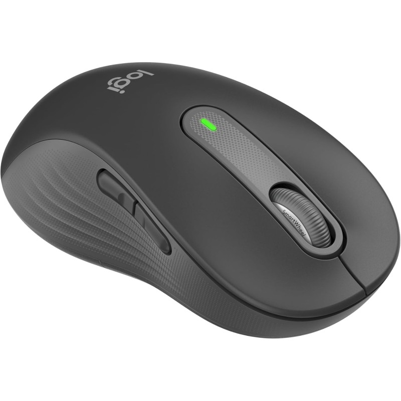 Logitech signature m650 l left souris sans fil - pour grandes mains gauches, pile 2 ans, clics silencieux, boutons de côtés prog