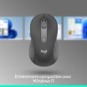 Logitech signature m650 l left souris sans fil - pour grandes mains gauches, pile 2 ans, clics silencieux, boutons de côtés prog