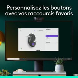 Logitech signature m650 l left souris sans fil - pour grandes mains gauches, pile 2 ans, clics silencieux, boutons de côtés prog