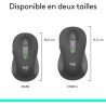Logitech signature m650 l left souris sans fil - pour grandes mains gauches, pile 2 ans, clics silencieux, boutons de côtés prog
