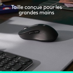 Logitech signature m650 l souris sans fil grande taille - pour mains larges, pile 2 ans, clics silencieux, boutons de côtés prog