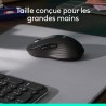 Logitech signature m650 l souris sans fil grande taille - pour mains larges, pile 2 ans, clics silencieux, boutons de côtés prog