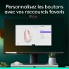 Logitech signature m650 l souris sans fil grande taille - pour mains larges, pile 2 ans, clics silencieux, boutons de côtés prog
