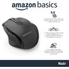 Amazon Basics Souris sans fil ergonomique - DPI réglables - Noir