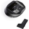 Amazon Basics Souris sans fil ergonomique - DPI réglables - Noir