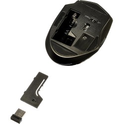 Amazon Basics Souris sans fil ergonomique - DPI réglables - Noir