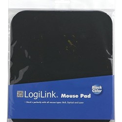 LogiLink ID0096 Tapis de souris 3 x 220 x 250 mm Schwarz | 10er Pack