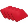 LogiLink ID0096 Tapis de souris 3 x 220 x 250 mm Rot | 4er Pack