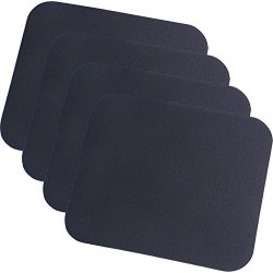 LogiLink ID0096 Tapis de souris 3 x 220 x 250 mm Schwarz | 4er Pack