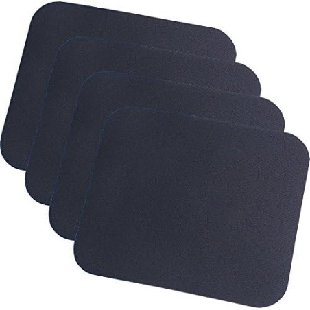 LogiLink ID0096 Tapis de souris 3 x 220 x 250 mm Schwarz | 4er Pack