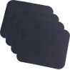LogiLink ID0096 Tapis de souris 3 x 220 x 250 mm Schwarz | 4er Pack