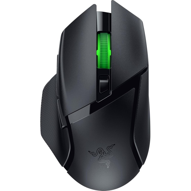 Razer Basilisk V3 X Hyperspeed - Souris Gaming sans Fil (Forme Ergonomique Iconique avec 9 Boutons Programmables, sans Fil Hyper