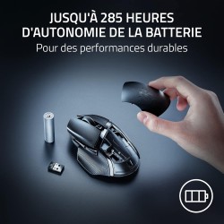 Razer Basilisk V3 X Hyperspeed - Souris Gaming sans Fil (Forme Ergonomique Iconique avec 9 Boutons Programmables, sans Fil Hyper