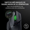 Razer Basilisk V3 X Hyperspeed - Souris Gaming sans Fil (Forme Ergonomique Iconique avec 9 Boutons Programmables, sans Fil Hyper