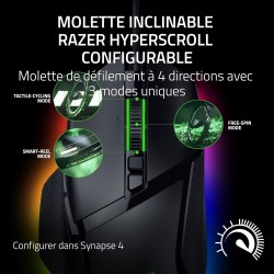 Razer Basilisk V3 35K - Souris de Jeu Filaire Ergonomique entièrement Personnalisable - Focus Pro 35K Optical Sensor (HyperScrol