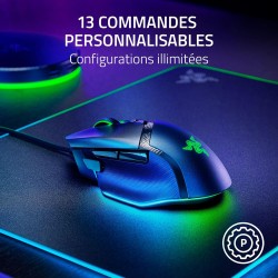 Razer Basilisk V3 35K - Souris de Jeu Filaire Ergonomique entièrement Personnalisable - Focus Pro 35K Optical Sensor (HyperScrol