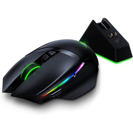 Razer Basilisk Ultimate avec Station de Charge - Souris Gaming sans Fil avec 11 Boutons programmables (Capteur Optique Focus+ 20