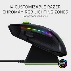 Razer Basilisk Ultimate avec Station de Charge - Souris Gaming sans Fil avec 11 Boutons programmables (Capteur Optique Focus+ 20