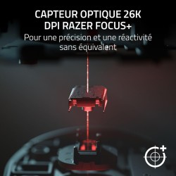 Razer Basilisk V3 - Souris Gaming Filaire Personnalisable - Design Ergonomique - capteur 26K DPI - Chroma RGB - 11 Boutons progr
