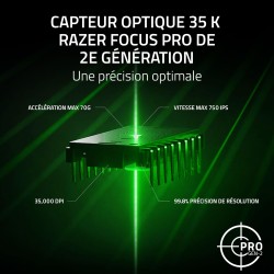 Razer Basilisk V3 Pro 35K - Souris de Jeu Ergonomique sans Fil entièrement Personnalisable avec Chroma RGB - Capteur Optique 35K
