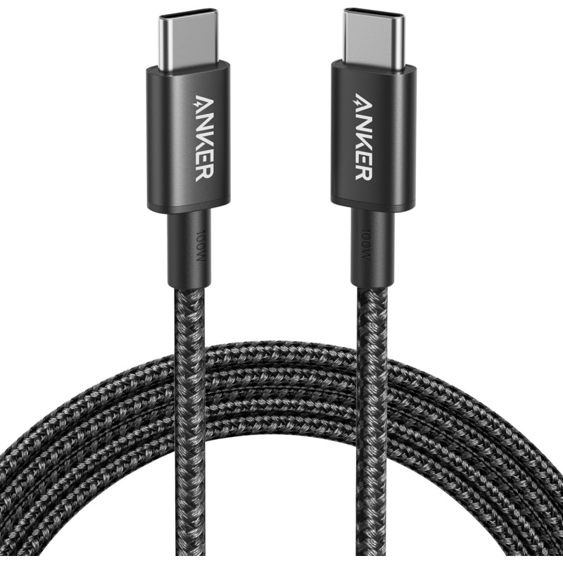 Anker Câble USB C vers USB C, 100W 333 Câble usb c Charge Rapide, pour iPhone 16/15/16 Pro Max/16 Plus/15 Plus MacBook Pro 2024,