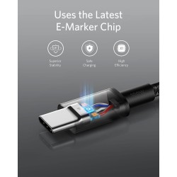 Anker Câble USB C vers USB C, 100W 333 Câble usb c Charge Rapide, pour iPhone 17/16/15Pro/17Plus/17ProMax MacBook Pro 2024, iPad
