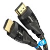 KabelDirekt – Câble HDMI 8K/4K – 0,25m – 8K@60Hz (cuivre supplémentaire pour Ultra HD rapide, gaine en nylon, 4K@120Hz/8K@60Hz –