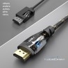 KabelDirekt – Câble HDMI 8K/4K – 0,25m – 8K@60Hz (cuivre supplémentaire pour Ultra HD rapide, gaine en nylon, 4K@120Hz/8K@60Hz –