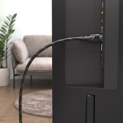 KabelDirekt – Câble HDMI 8K/4K – 0,25m – 8K@60Hz (cuivre supplémentaire pour Ultra HD rapide, gaine en nylon, 4K@120Hz/8K@60Hz –