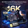 IVANKY 80Gbps Câble DisplayPort 2.1, Supporte 16K@60Hz, 8K@240Hz, 4K@480Hz, 16K DisplayPort Compatible avec FreeSync et G-Sync, 