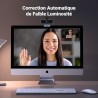 Uvert webcam full hd 1080p 30fps caméra usb pc mise au point fixe deux micro 360 degrés rotation plug play windows macos linux y